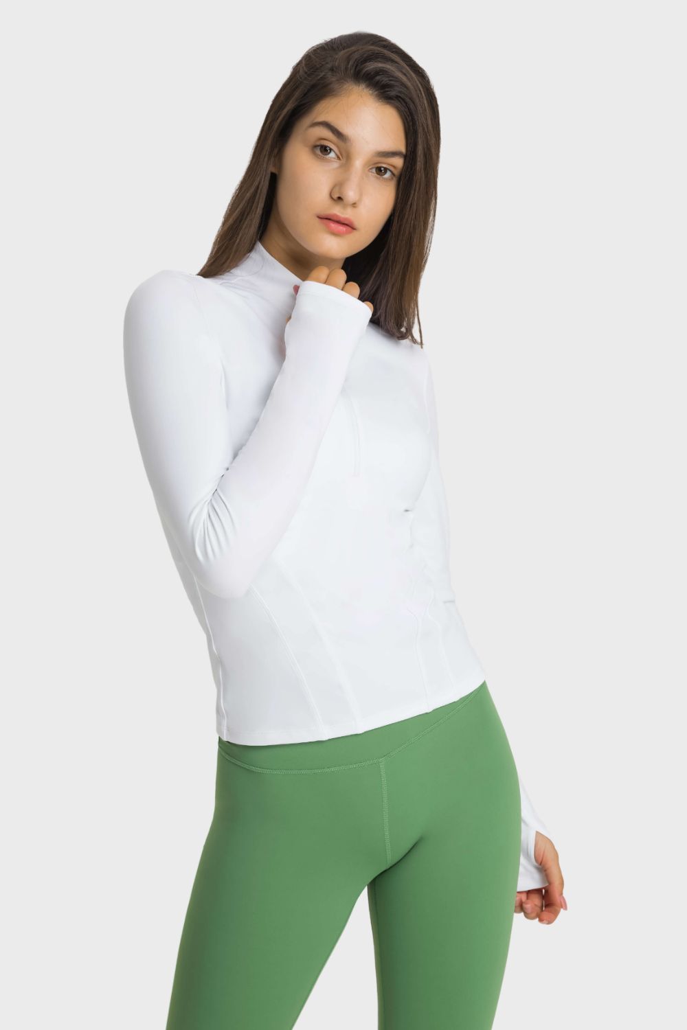 Honeybee Mumford's Half Zip Thumbhole Sleeve Sports Top