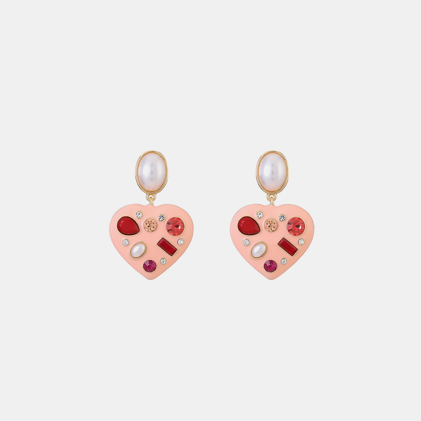 honeybee Mumford's Heart Alloy Dangle Earrings