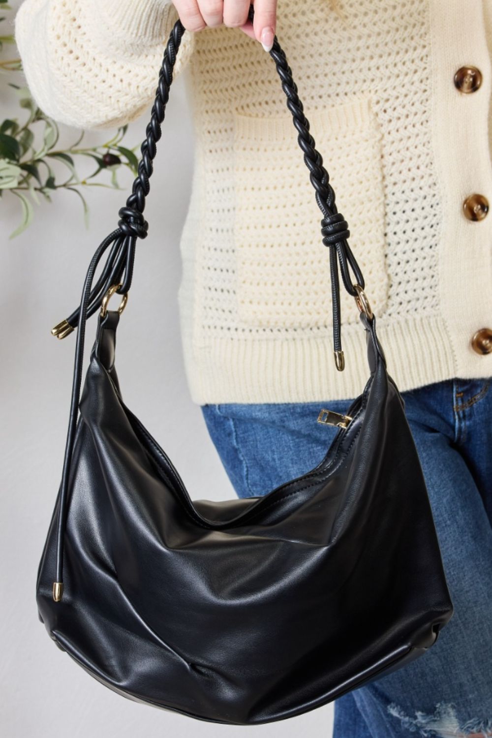 Honeybee Mumford's Braided Strap Shoulder Bag