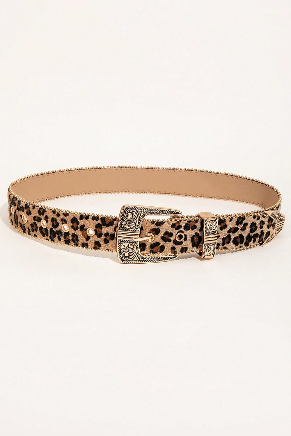 Honeybee Mumford's Leopard Leather Belt