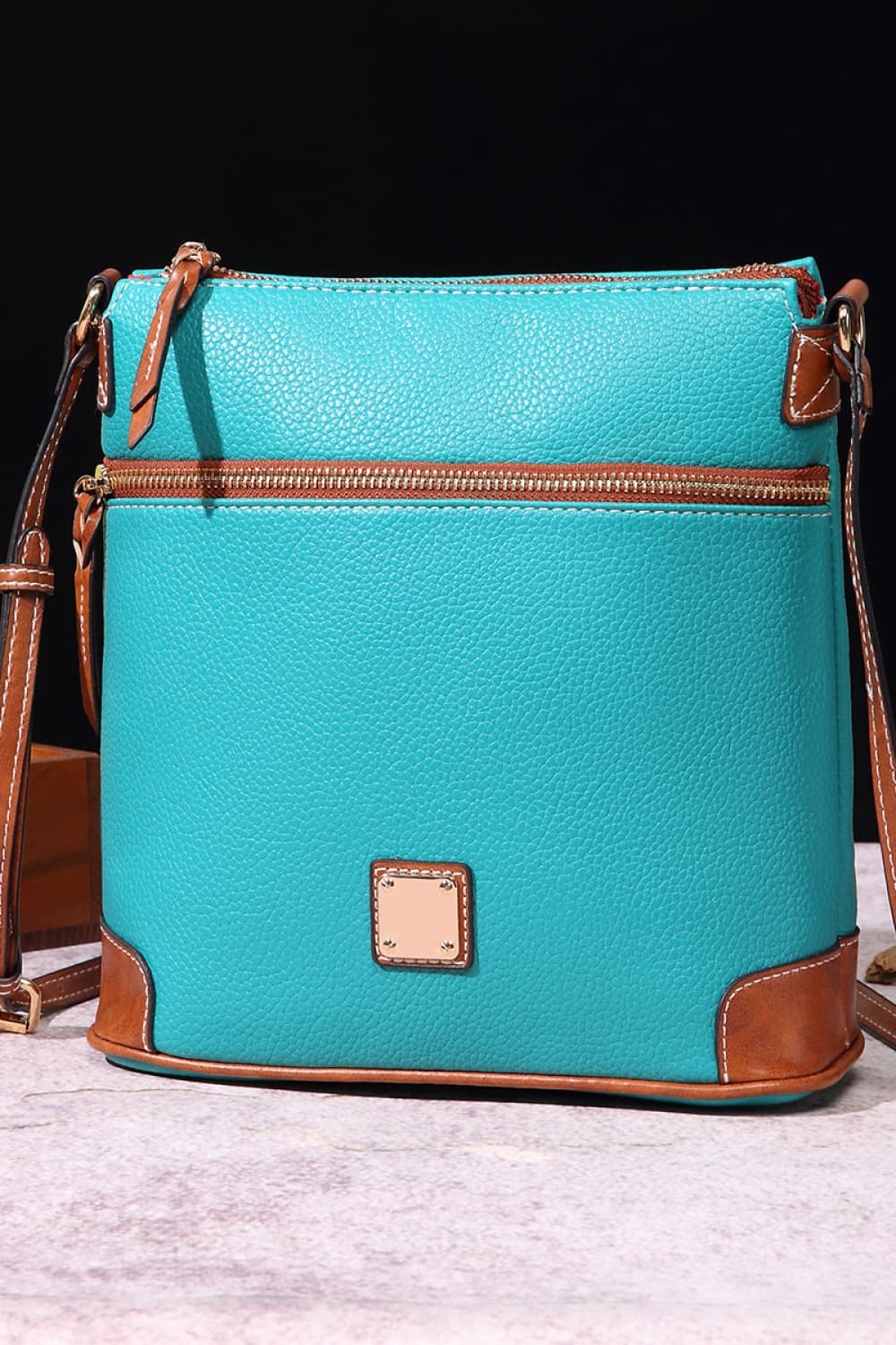 Honeybee Mumford's Leather Crossbody Bag