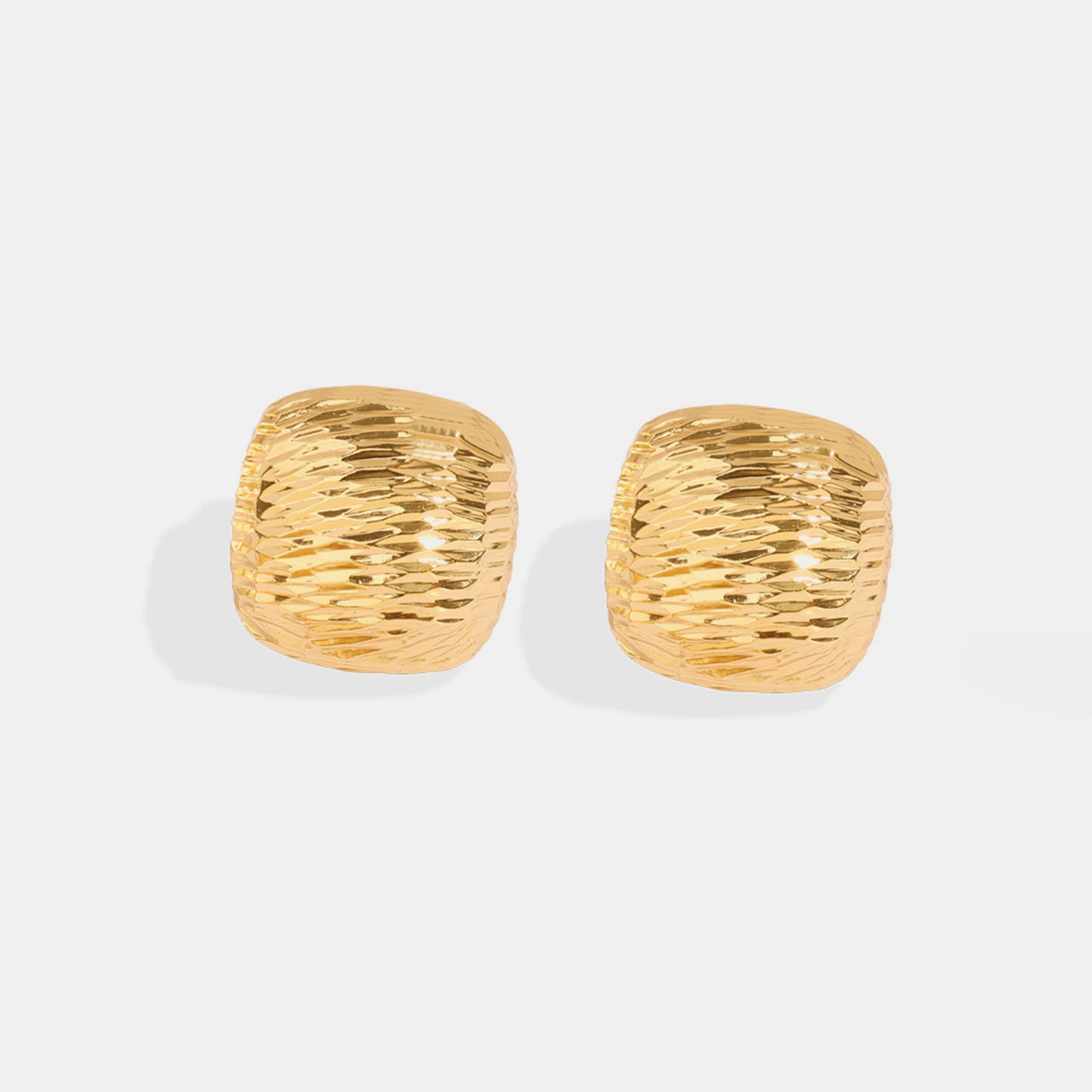 honeybee Mumford's Gold-Plated Geometric Stud Earrings