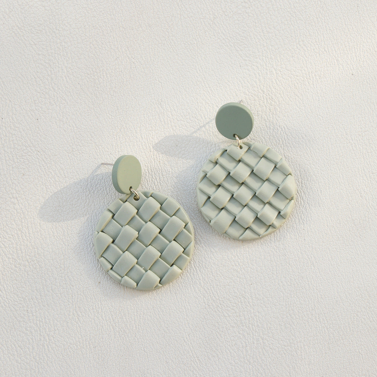 honeybee Mumford's Soft Pottery Round Braided Earrings