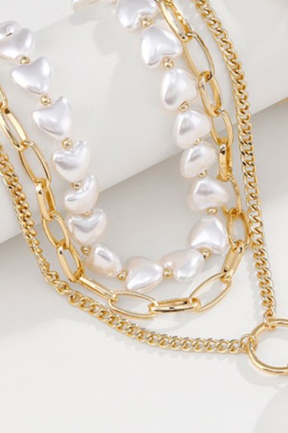 Honeybee Mumford's Three-Layered Pearl Necklace