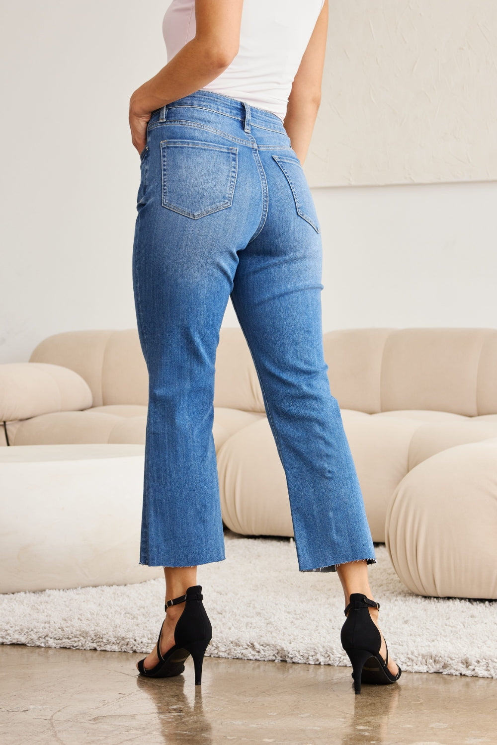 Honeybee Mumford's Full Size Tummy Control High Waist Jeans