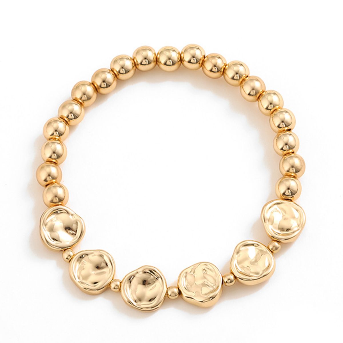 honeybee Mumford's Gold-Plated Alloy Bead Bracelet