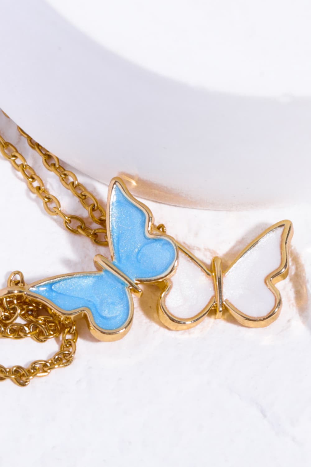 Honeybee Mumford's Butterfly Pendant 14K Gold-Plated Necklace