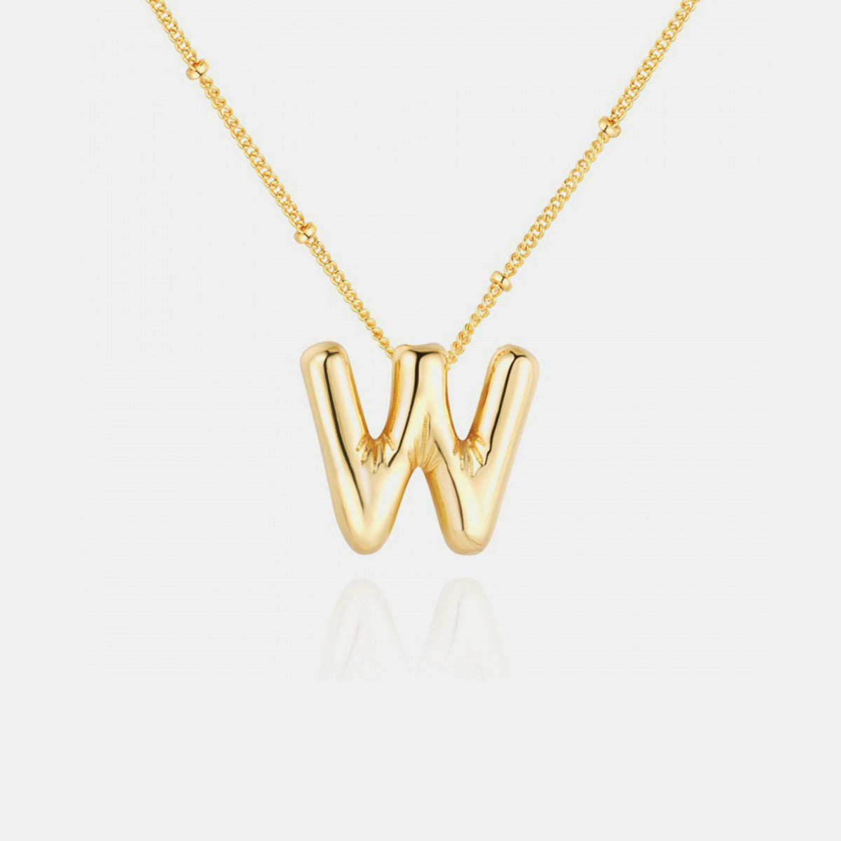 Honeybee Mumford's Gold-Plated Letter Pendant Necklace