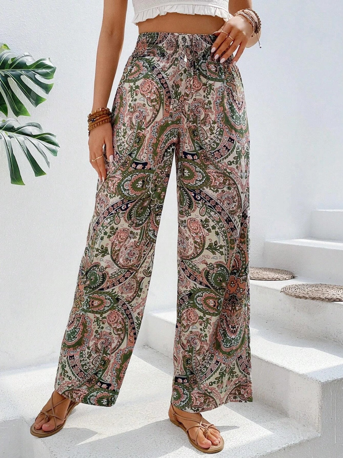 Honeybee Mumford's Printed Wide Leg Pants