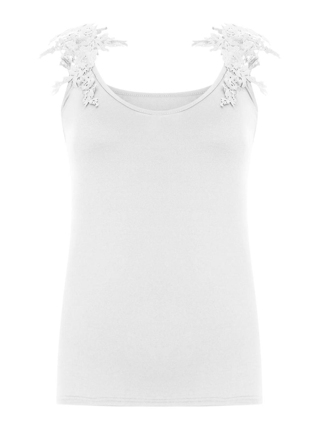 Honeybee Mumford's Full Size Lace Detail Scoop Neck Tank