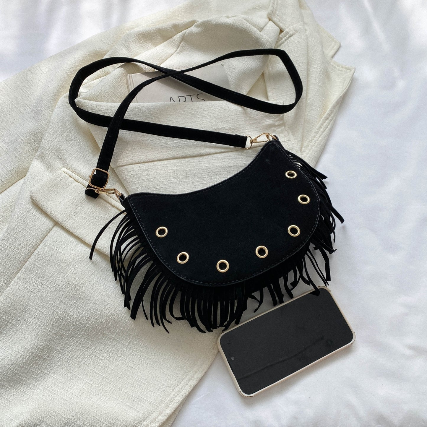 Honeybee Mumford's Fringe Detail Crossbody Bag