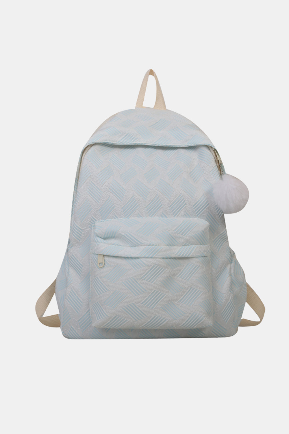 honeybee Mumford's Printed Polyester Large Backpack (Fluffy Ball Included)