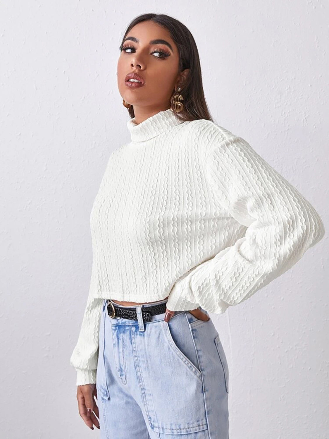 Honeybee Mumford's Turtleneck Long Sleeve Top