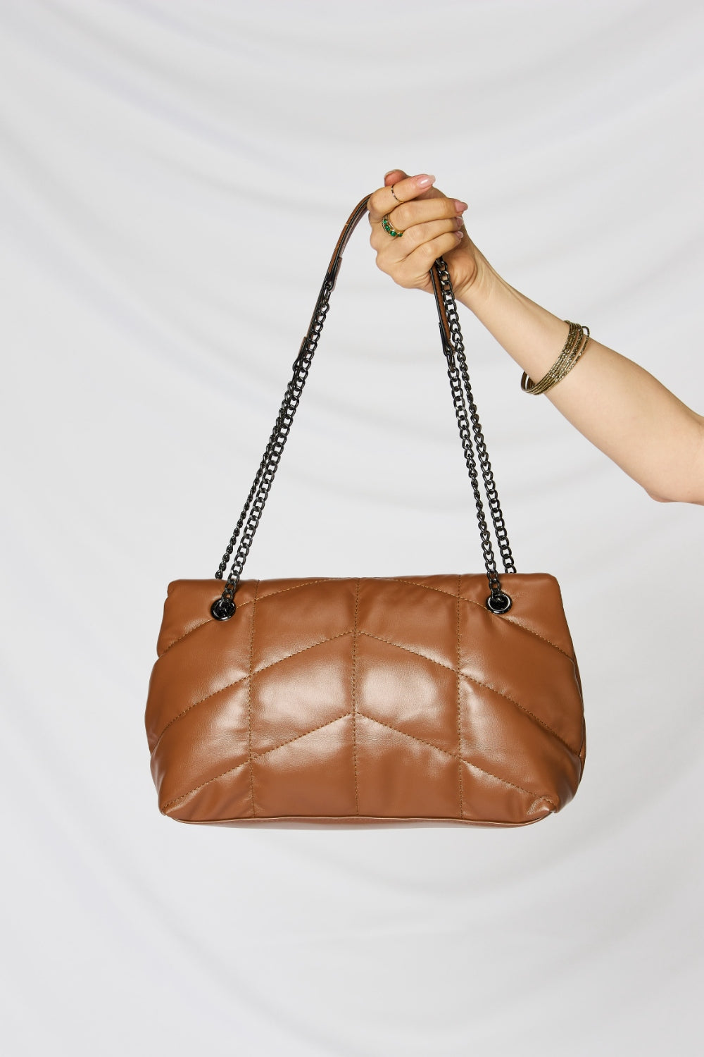 Honeybee Mumford's Leather Chain Handbag