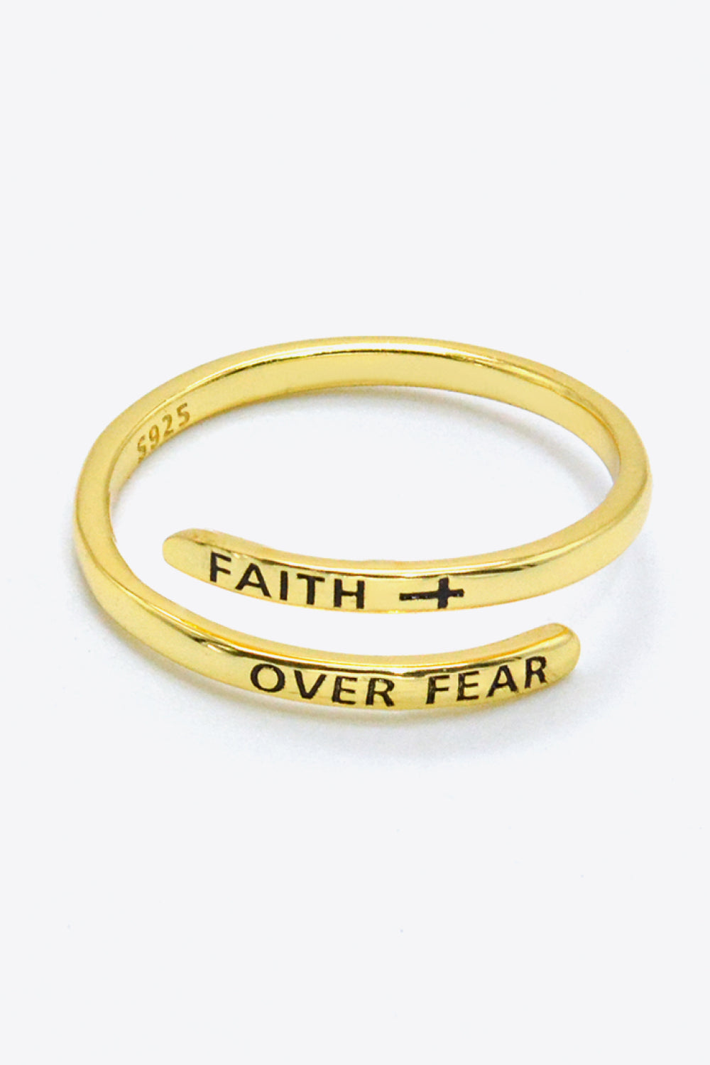 Honeybee Mumford's FAITH OVER FEAR Bypass Ring