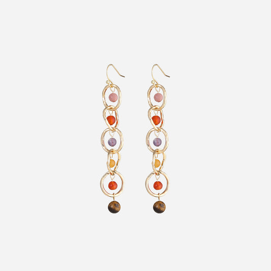 honeybee Mumford's Beaded Alloy Dangle Earrings