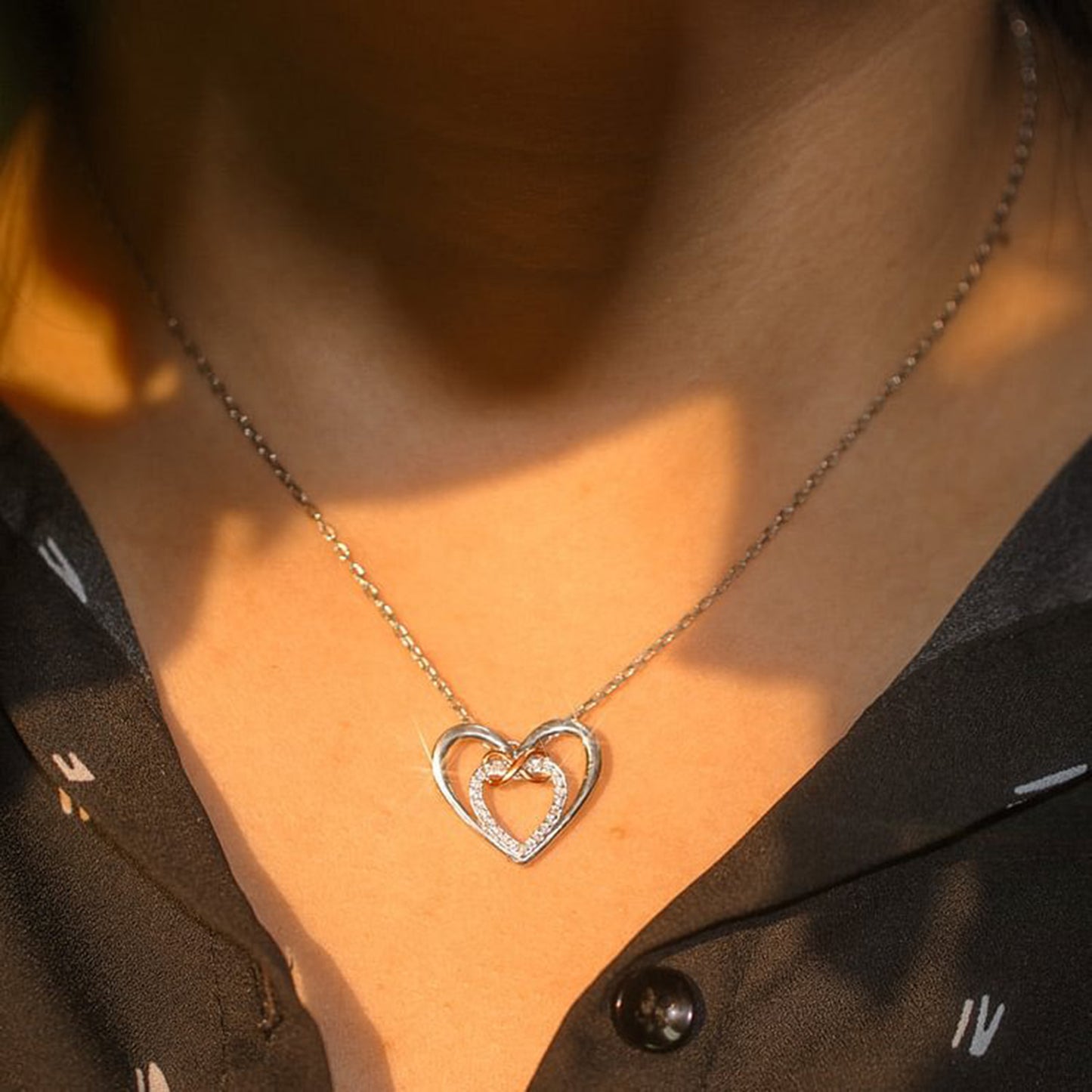 Honeybee Mumford's Heart Shape Sterling Silver Necklace