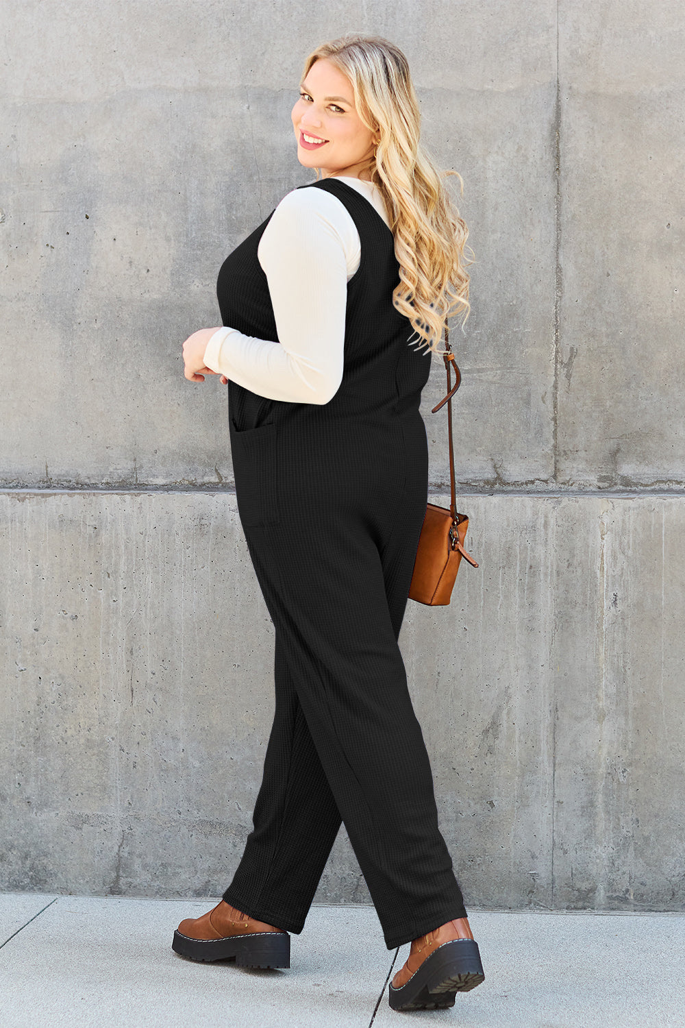 Honeybee Mumford's Full Size Sleeveless Straight Jumpsuit