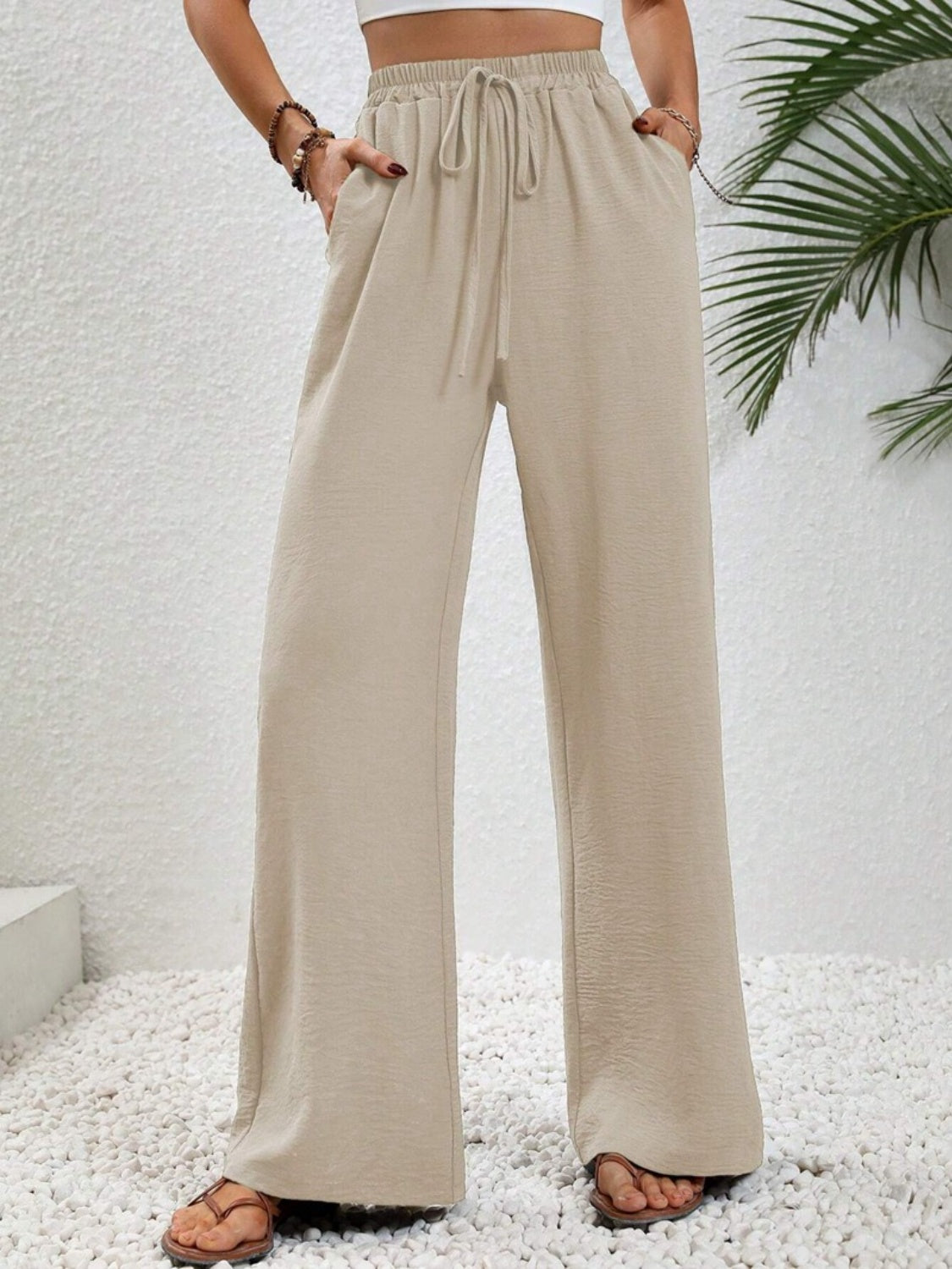 Honeybee Mumford's Wide Leg Drawstring Pants