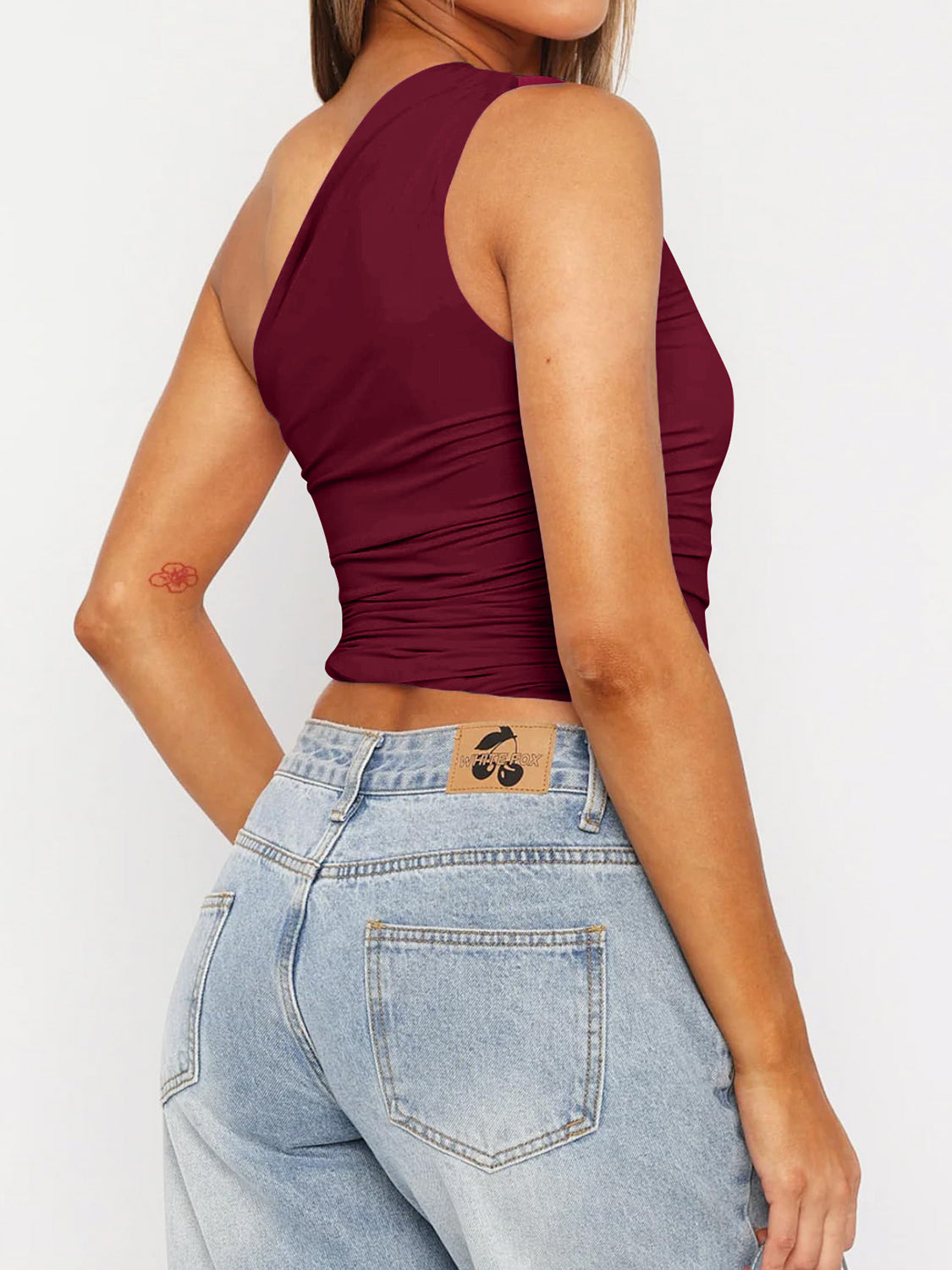 Honeybee Mumford's Ruched One Shoulder Tank