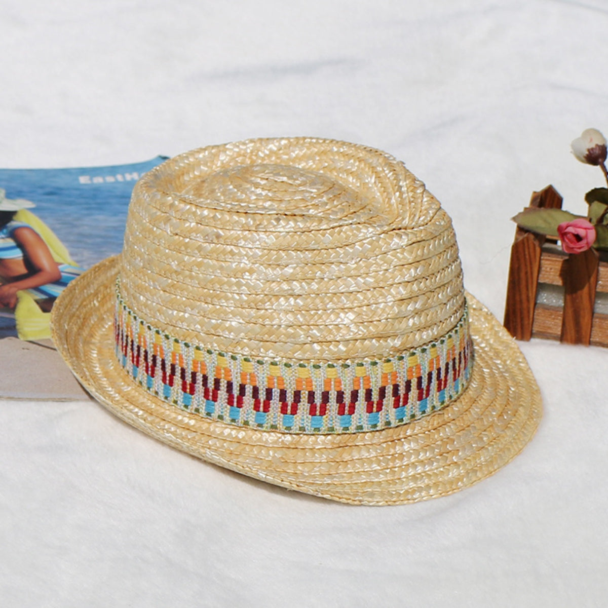 Honeybee Mumford's Short Brim Straw Woven Hat