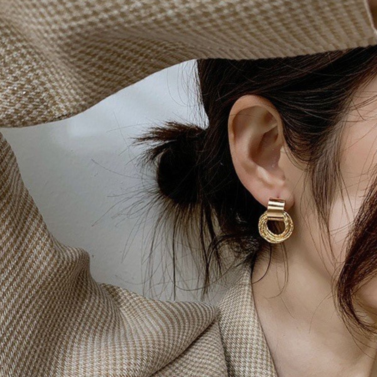 honeybee Mumford's Alloy Gold-Plated Drop Earrings