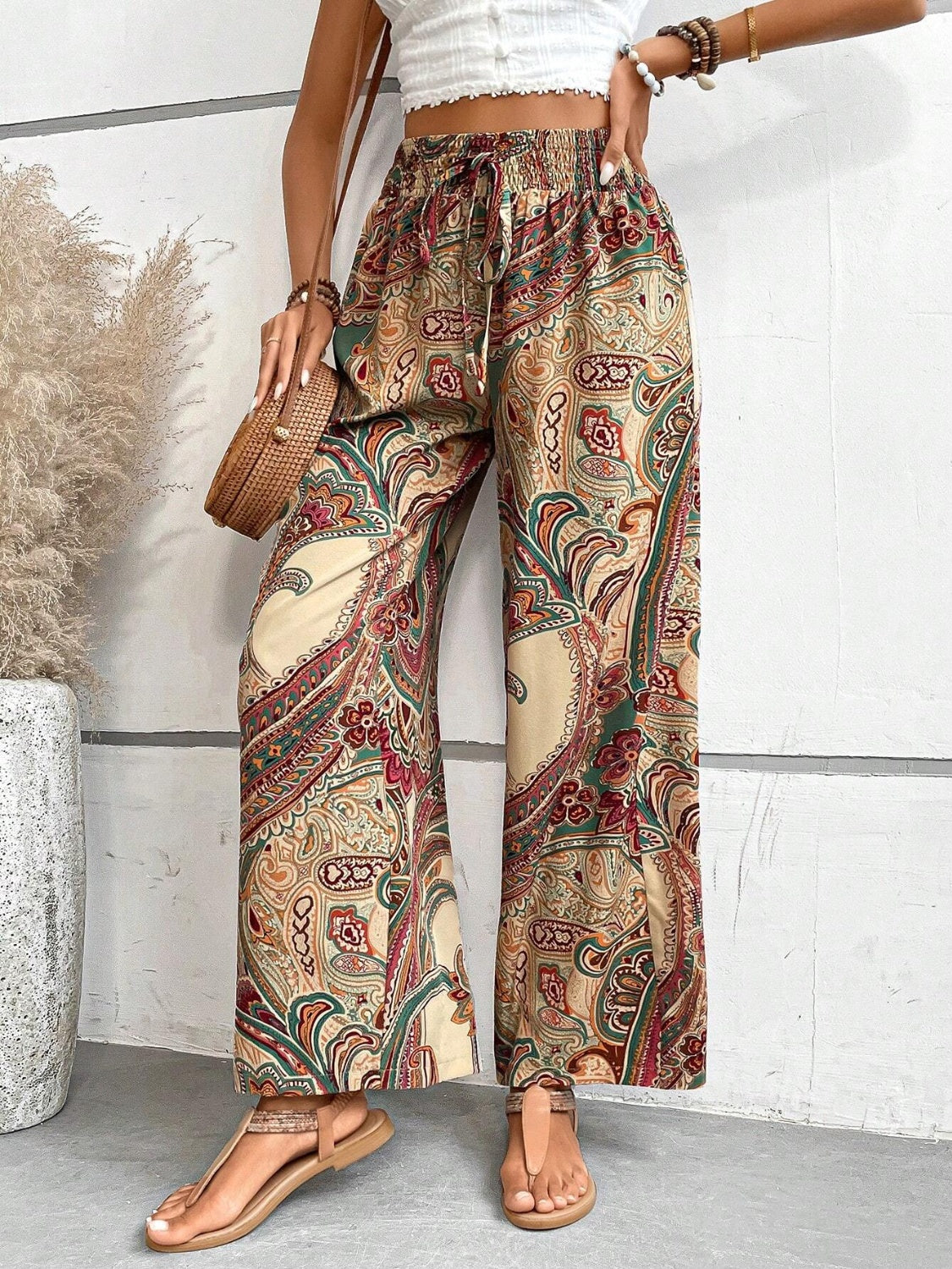 Honeybee Mumford's Printed Wide Leg Pants