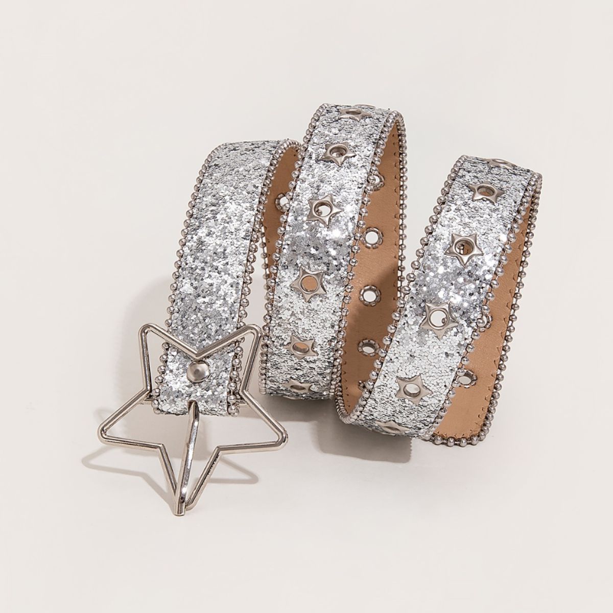 Honeybee Mumford's Leather Star Shape Buckle Belt