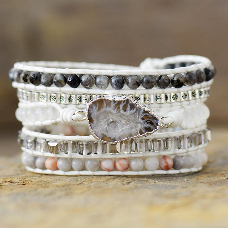 honeybee Mumford's Natural Stone Layered Bracelet