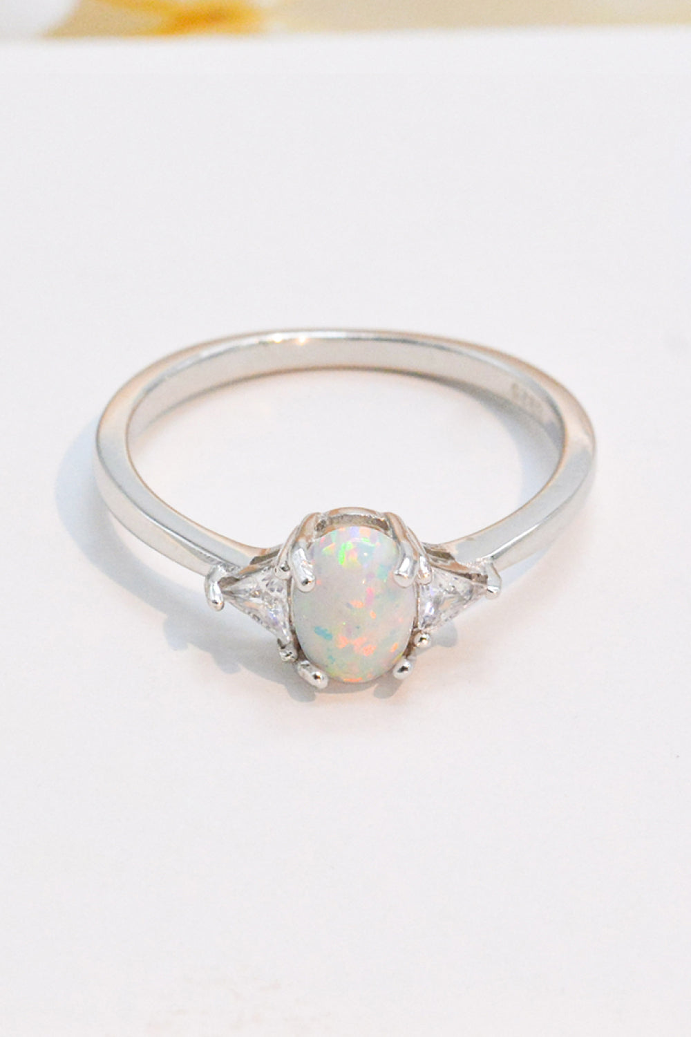 Honeybee Mumford's Contrast Sterling Silver Opal Ring