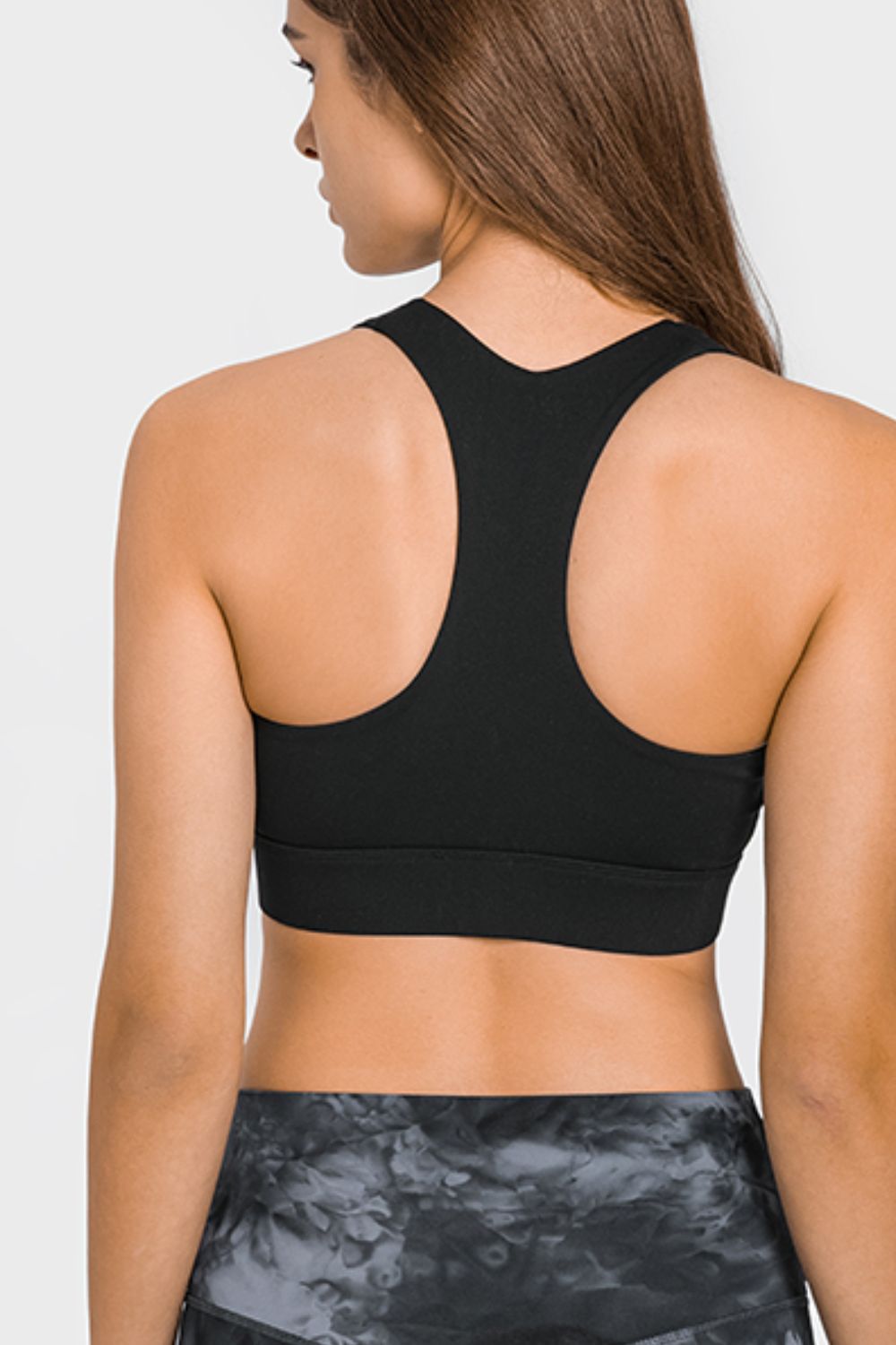 Honeybee Mumford's Zip Up Racerback Sports Bra