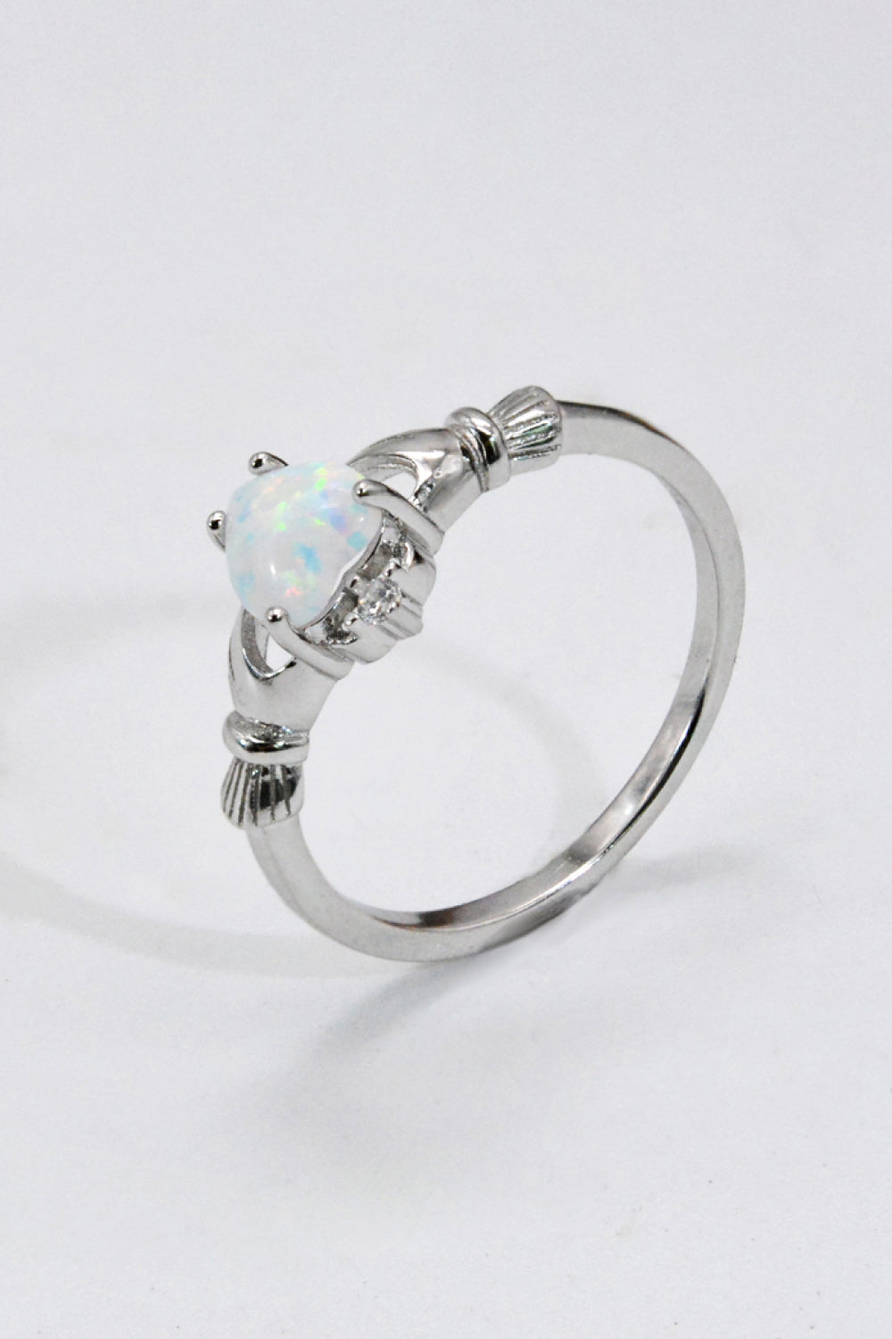 Honeybee Mumford's Silver Heart Opal Ring