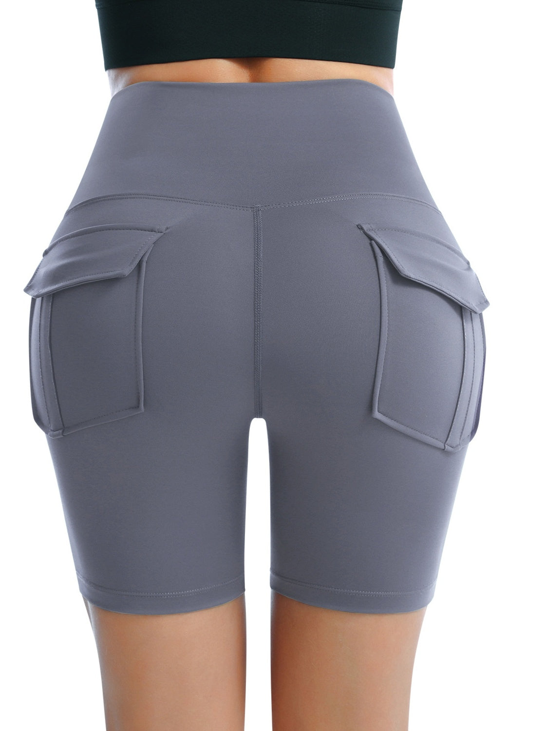 Honeybee Mumford's Pocketed High Waist Active Shorts