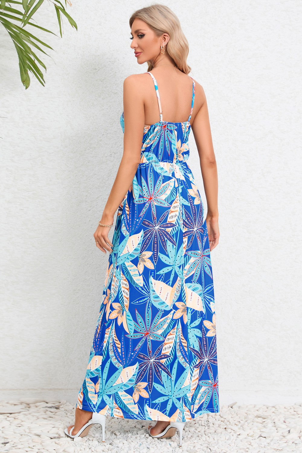 Honeybee Mumford's Printed Surplice Maxi Cami Dress