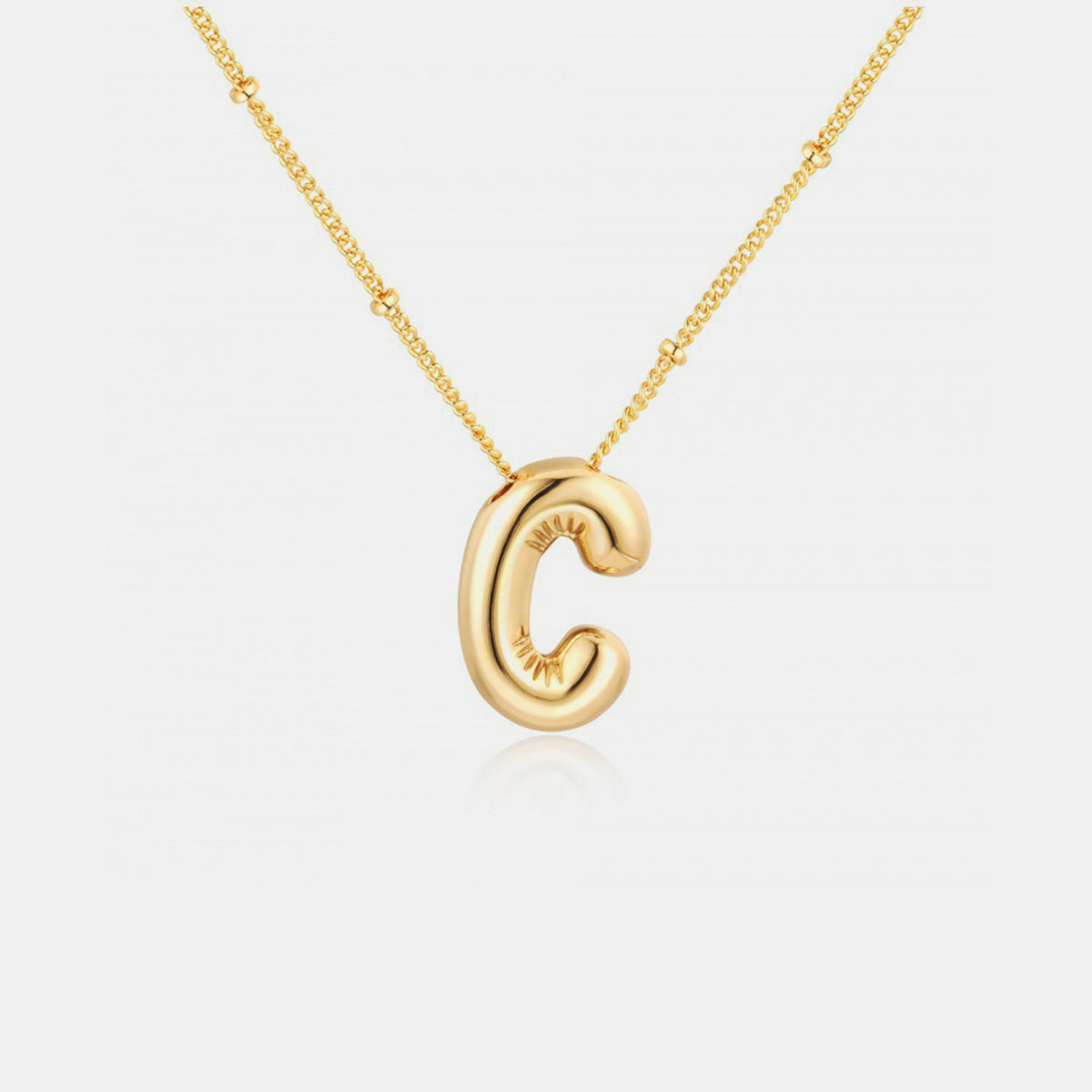 Honeybee Mumford's Gold-Plated Letter Pendant Necklace