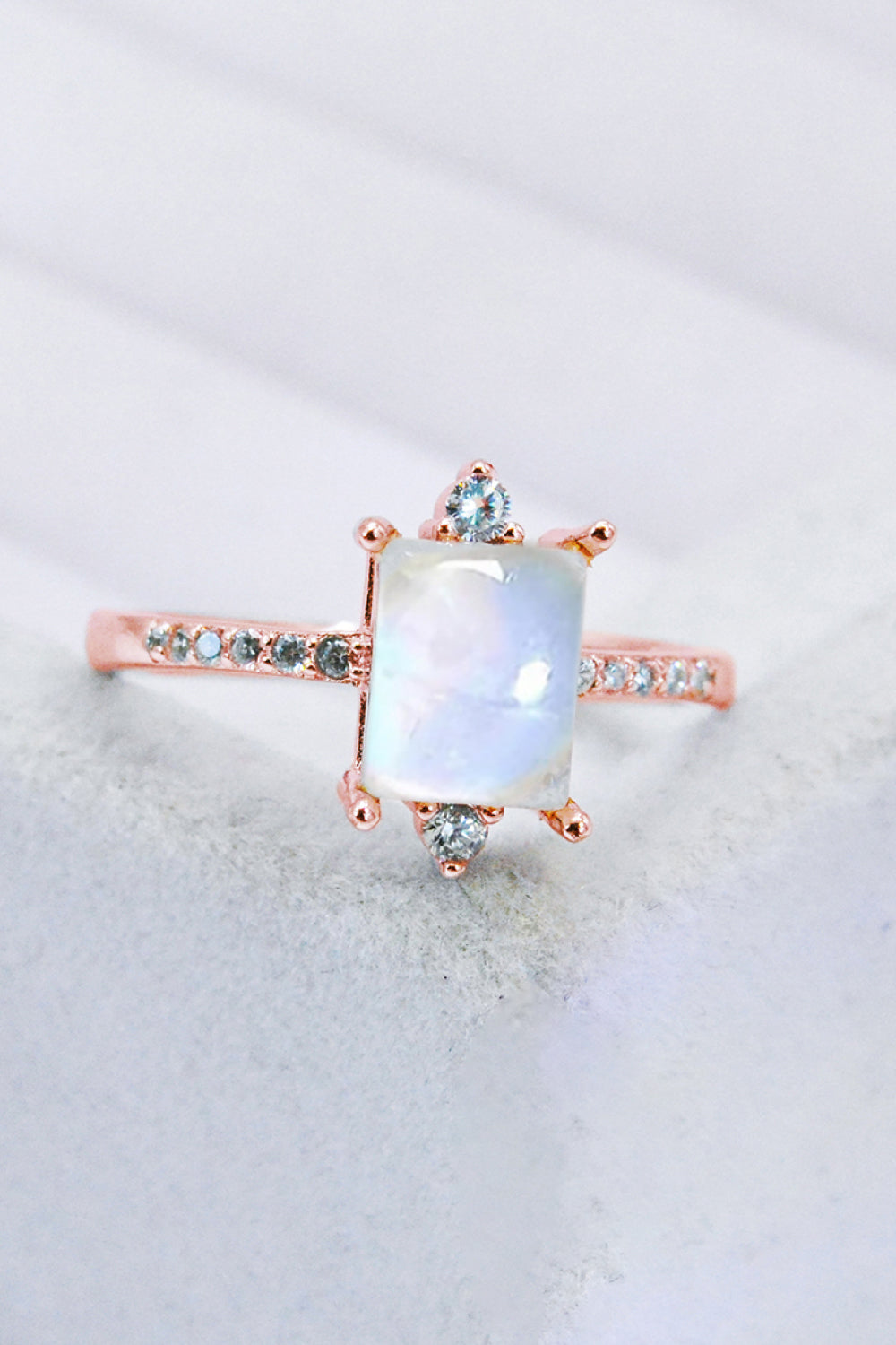 Honeybee Mumford's Sterling Silver Square Moonstone Ring