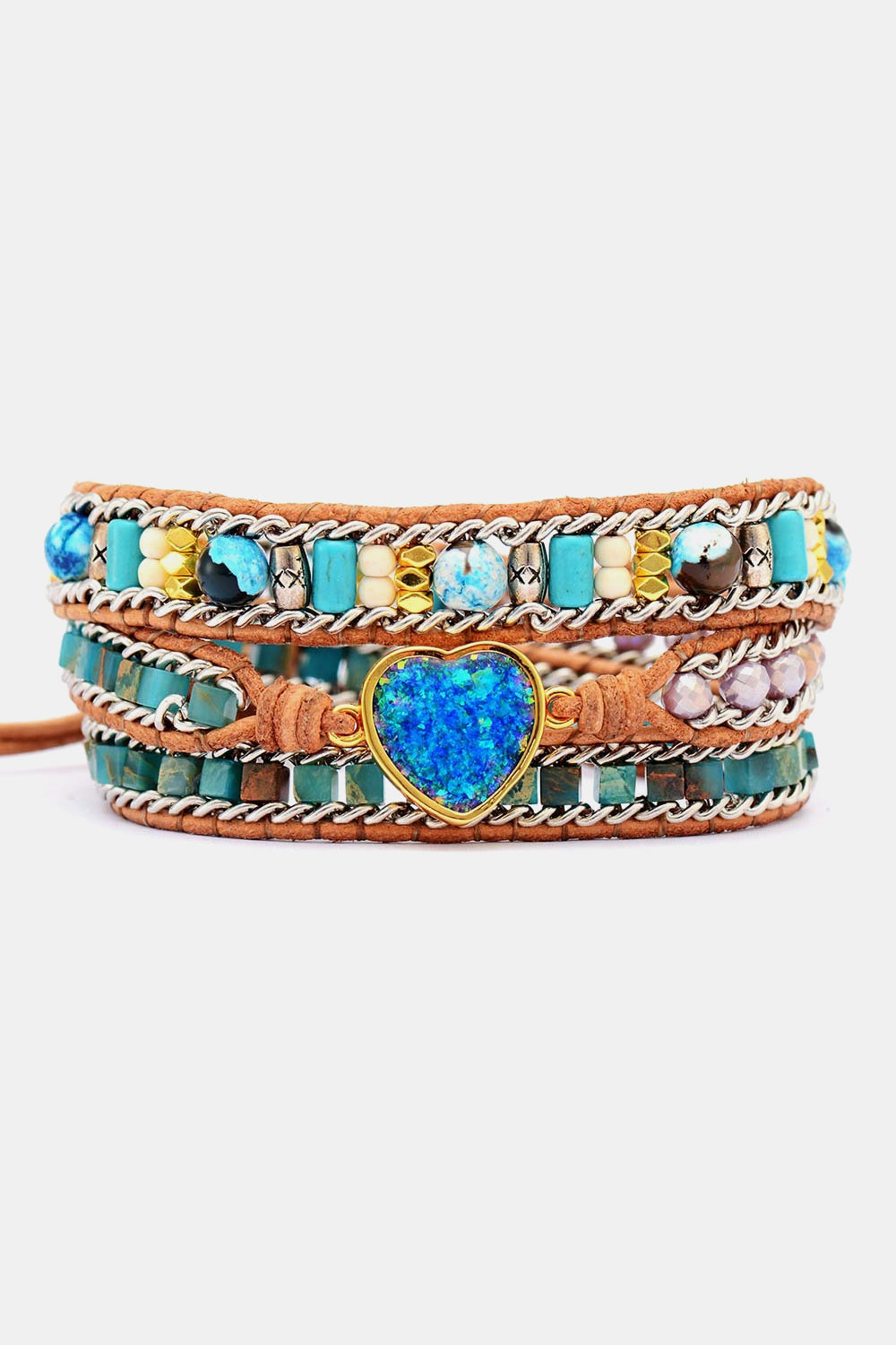 honeybee Mumford's Heart Layered Bracelet