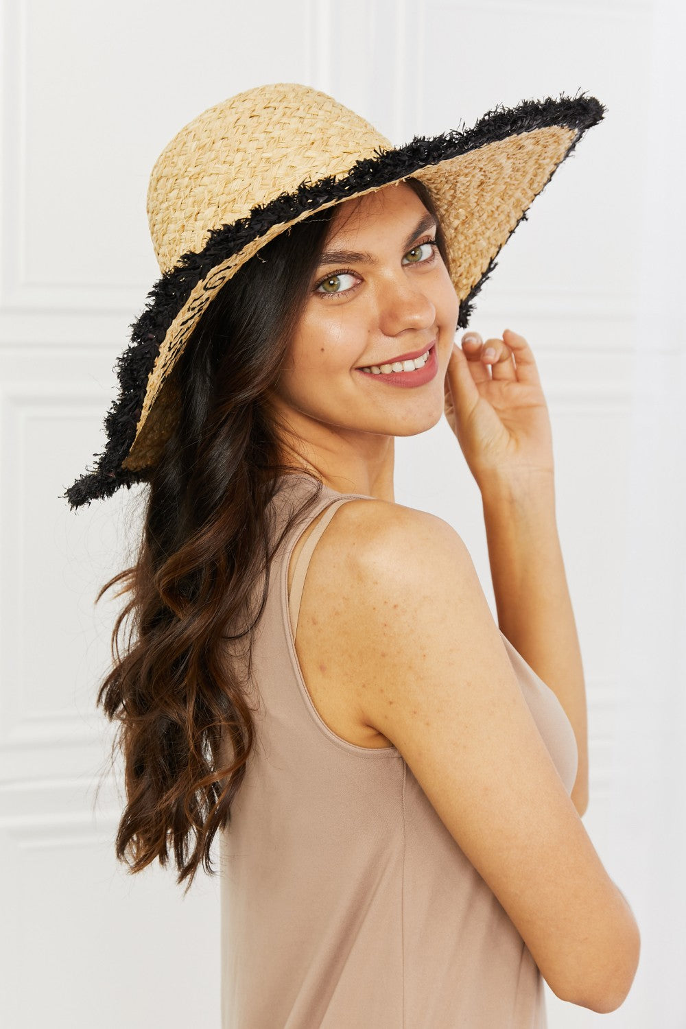 Honeybee Mumford's Sunshine Straw Fringe Hat