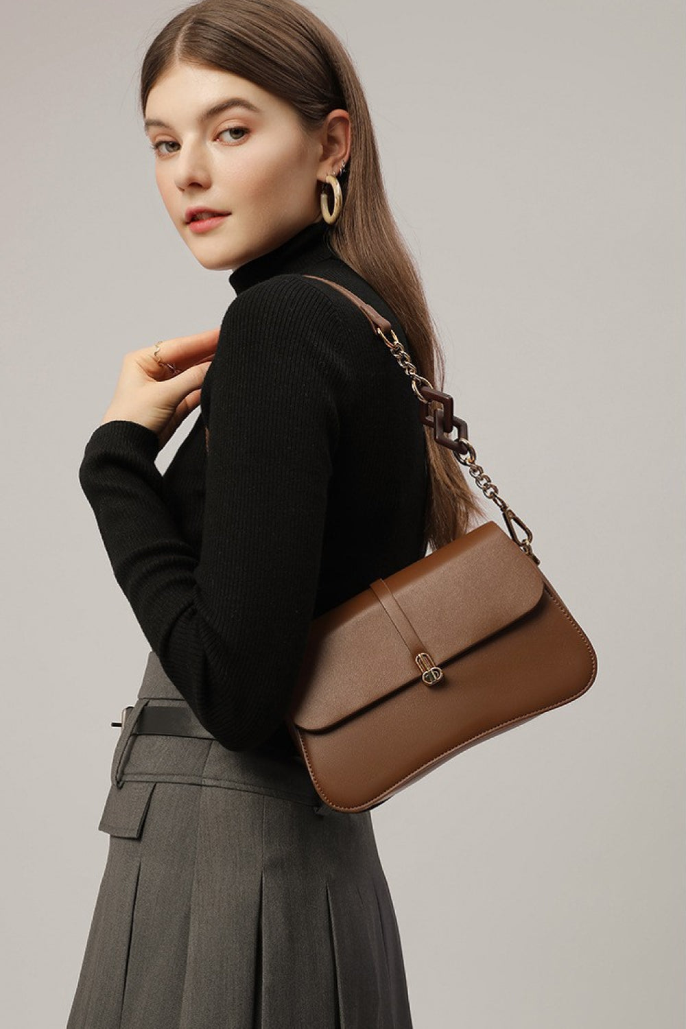 Honeybee Mumford's Leather Shoulder Bag