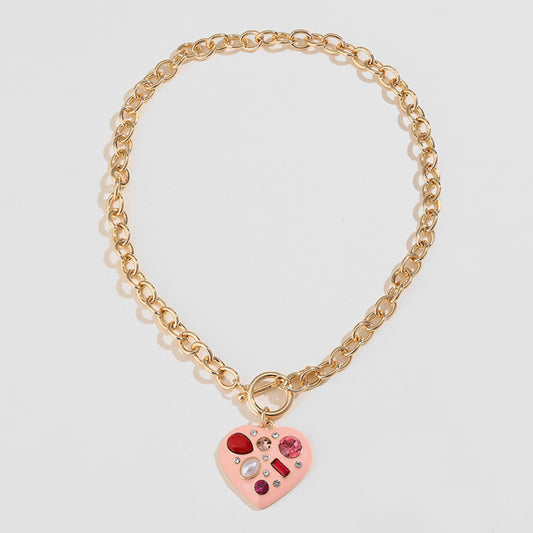 honeybee Mumford's Heart Pendant Necklace