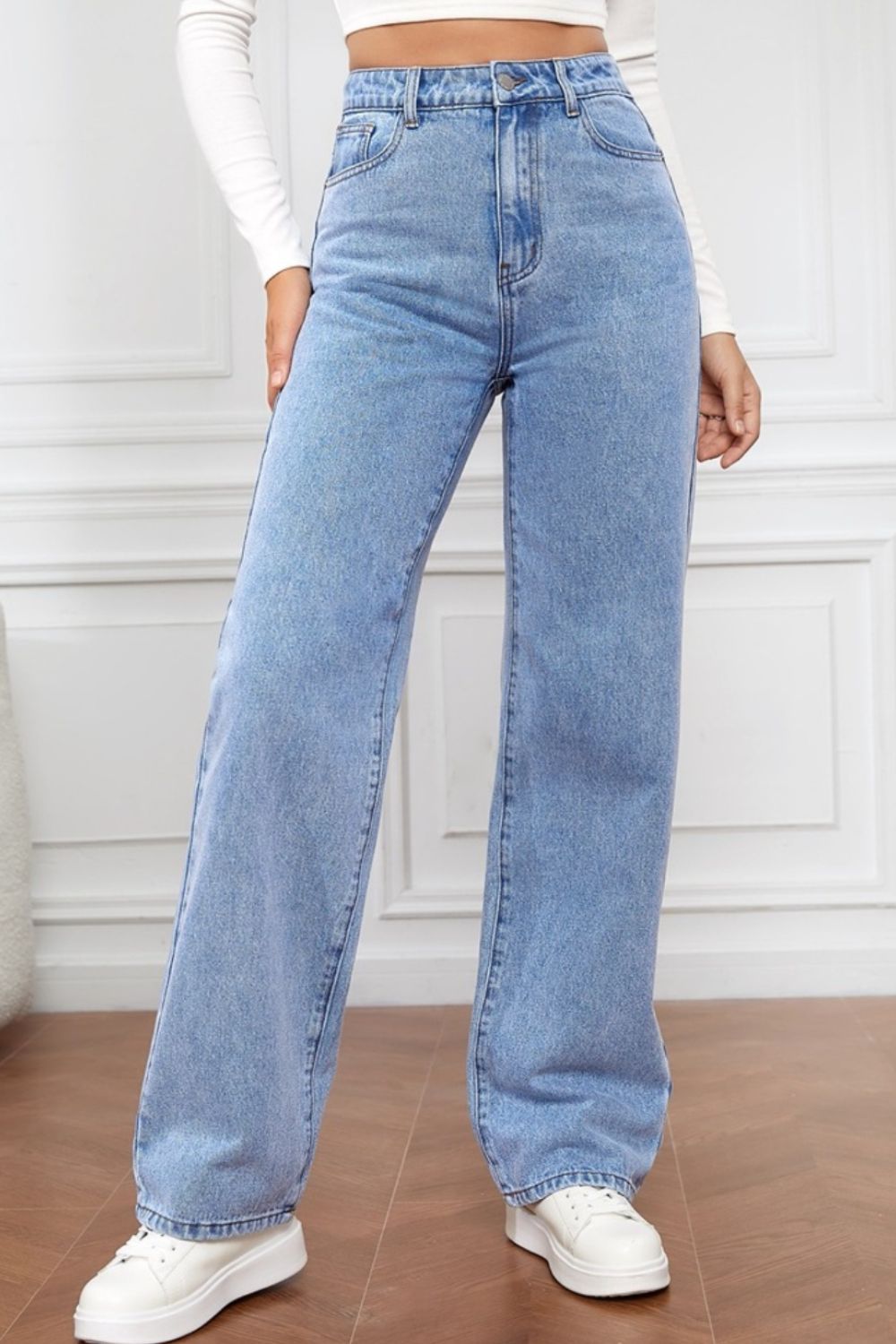 Honeybee Mumford's High Waist Straight Jeans