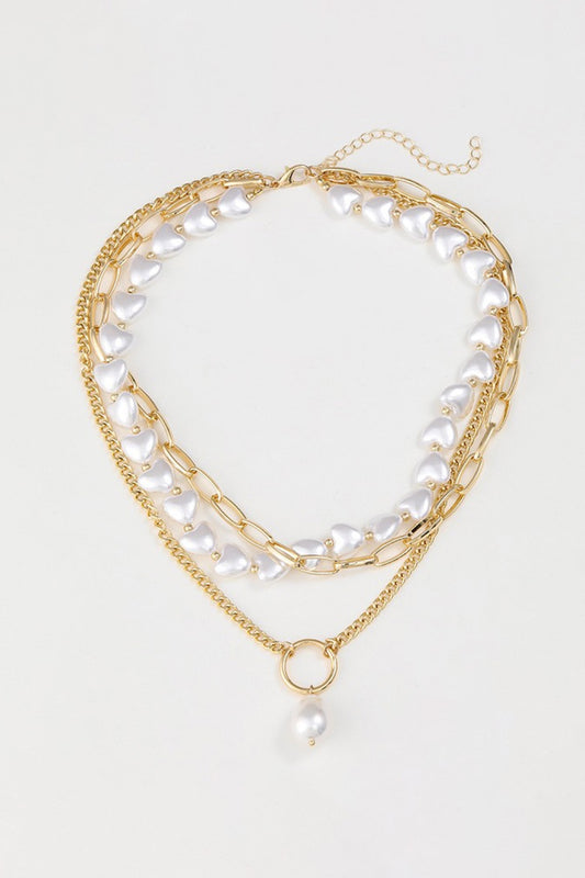 Honeybee Mumford's Three-Layered Pearl Necklace