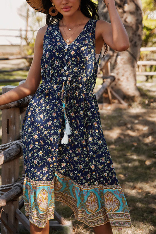 Honeybee Mumford's Floral Boho Mixed Dress