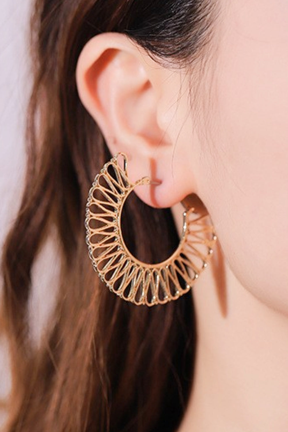 honeybee Mumford's 18K Gold-Plated Cutout Earrings