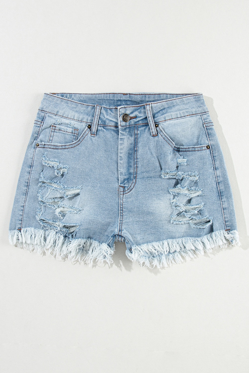 Honeybee Mumford's Distressed Raw Hem Denim Shorts