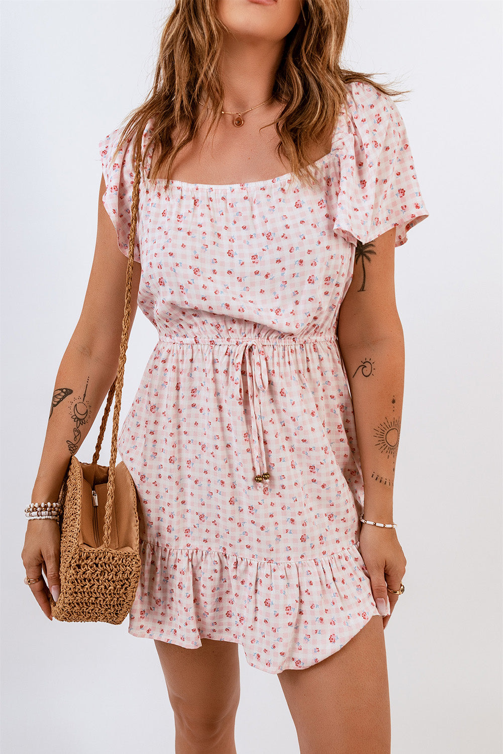 Honeybee Mumford's Square Neck Mini Dress