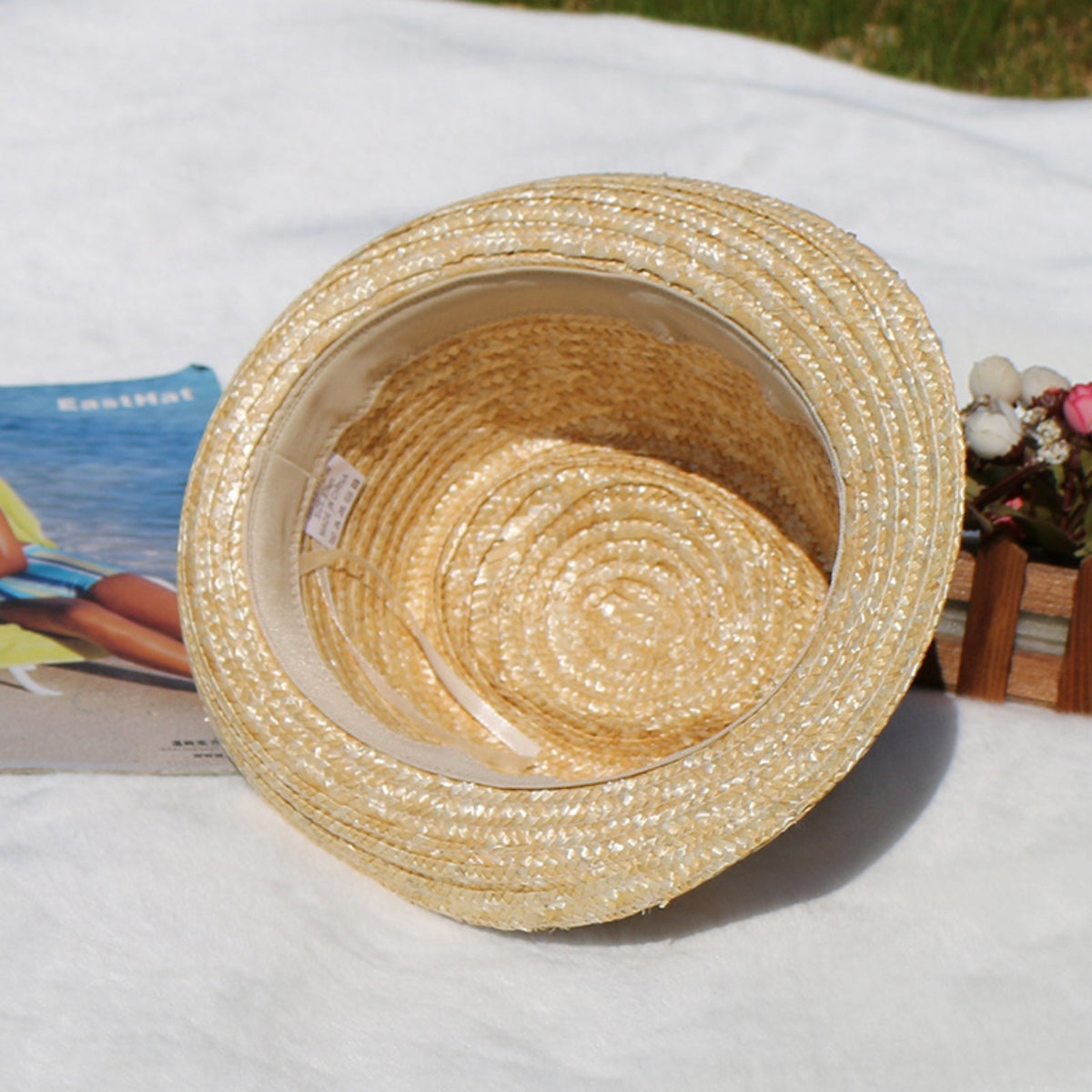 Honeybee Mumford's Short Brim Straw Woven Hat