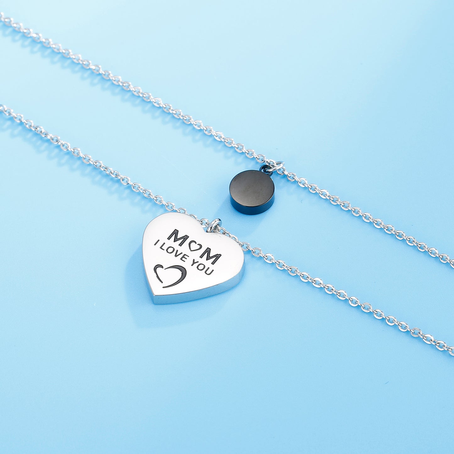 Honeybee Mumford's Double-Layered Heart Pendant Necklace