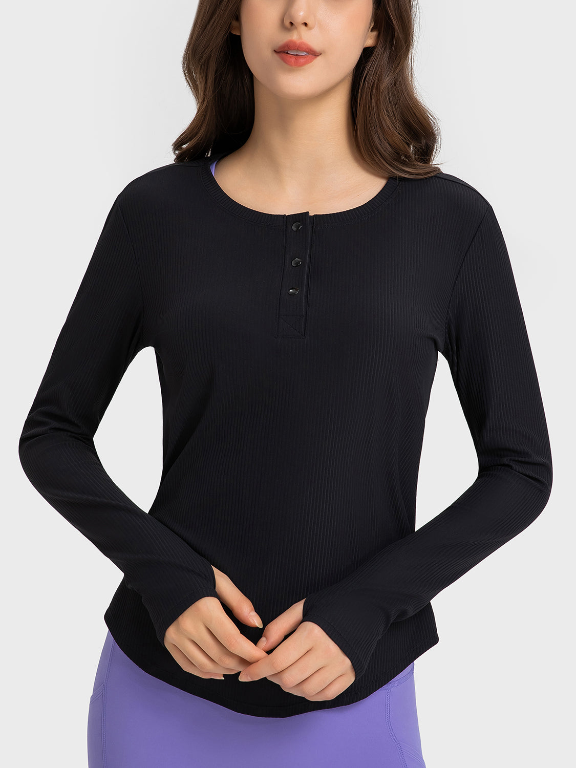 Honeybee Mumford's Round Neck Long Sleeve Sport Top