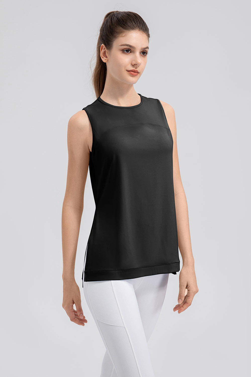 Honeybee Mumford's Slit Round Neck Tank